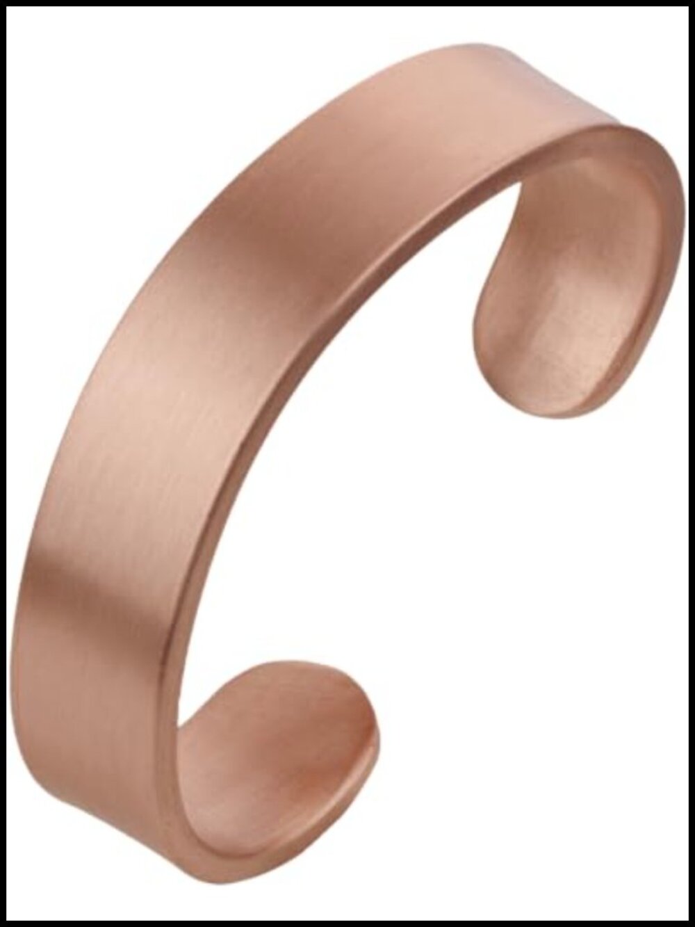 Solid Copper Cuff Bracelet - 3mm Thick Unisex Adjustable Bangle